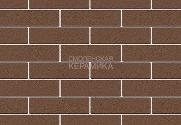 Кирпич лицевой керамический ЖКЗ Темно-коричневый Пена 1,4НФ 3