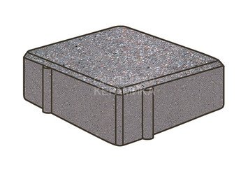 Тротуарная плитка Готика, Квадрат Premium Gold, 100x100x80 мм, цвет Голд 13 1