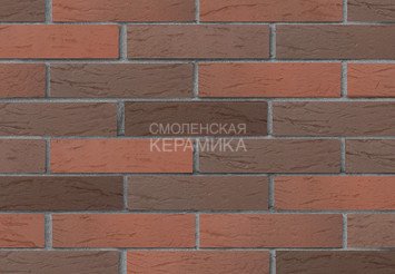 Кирпич лицевой керамический ЛСР Красный флэш ультра рустик 1НФ 3