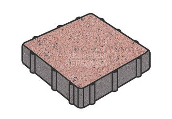 Тротуарная плитка Готика, Квадрат Premium Gold, 150x150x80 мм, цвет Голд 18 1