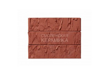 Кирпич лицевой керамический ЖКЗ Терракотовый Скала 1,4НФ 3