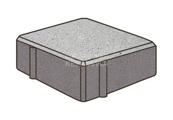 Тротуарная плитка Готика, Квадрат Premium Gold, 100x100x80 мм, цвет Голд 22 Кристалл 1