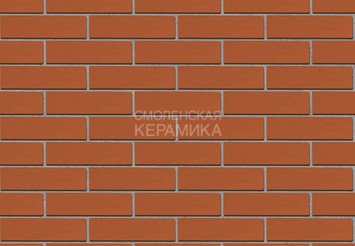 Кирпич облицовочный СТАРЫЙ ОСКОЛ Красный гладкий 0,7НФ 3