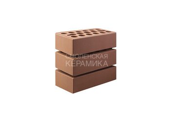 Кирпич облицовочный КЕРМА 1НФ, Терракот гладкий 3