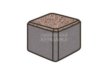 Тротуарная плитка Готика, Куб Premiun Gold, 80x80x80 мм, цвет Голд 16 1