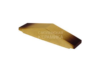 Дополняющий профильный кирпич узкий ZG Clinker К30 желтый тушевой 1