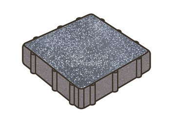 Гранитная тротуарная плитка Готика, Квадрат Granite FINO, 300x300x100, Суховязкий 1