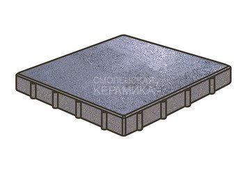Гранитная тротуарная плитка Готика, Квадрат Granite FINO, 600x600x100, Амфиболит 1