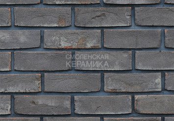 Кирпич облицовочный ТЕЛЛУРА МУССОН НА ТЕМНОМ, ручная формовка, М125, 210x100x65 мм 1
