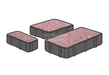Гранитная тротуарная плитка Готика, Новый город Granite FINO, 80 мм, Травертин 1