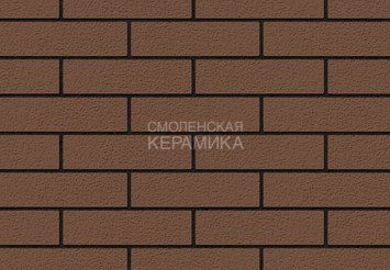 Кирпич лицевой керамический ЖКЗ Темно-коричневый Пена 1,4НФ 2