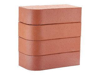 Кирпич керамический печной ЛСР М400, угловой R-60, красный