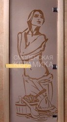 Дверь бан. DW 2000*800 кор. ольха-липа, САТИН с рис. Искушение, (00100) 1