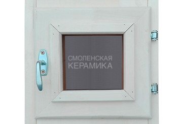 Форточка ОСИНА бронза (1стекло обычное 1тонир.) 300*300 1