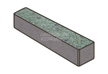 Гранитная тротуарная плитка Готика, Ригель Granite FINO, 360x80x100, Порфир 1
