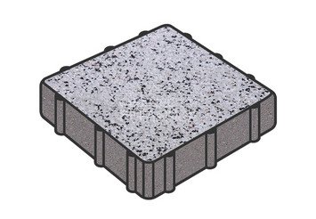Тротуарная плитка Готика, Квадрат Premium Gold, 300x300x60 мм, цвет Голд 3 1