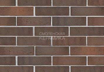 Кирпич лицевой керамический ЛСР Ореховый флэш, крафт, 1НФ 3