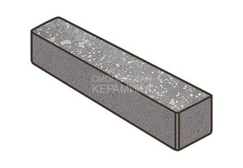 Гранитная тротуарная плитка Готика, Ригель Granite FINO, 360x80x80, Ильменит 1