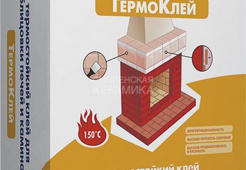 Плитонит СуперКамин ТермоКлей -25, (25кг) 1