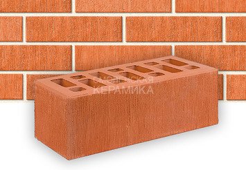 Кирпич облицовочный СТАРЫЙ ОСКОЛ Красный бархат 1,4НФ 1