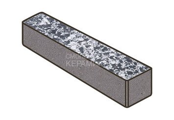 Гранитная тротуарная плитка Готика, Ригель Granite FINO, 360x80x100, Диорит 1