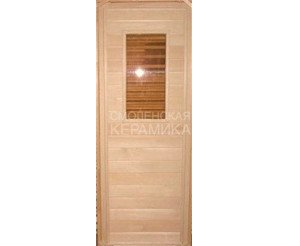 Дверь банная (осина) 1,9*0,7 с притвором, стекло МС (ДП) 5 1