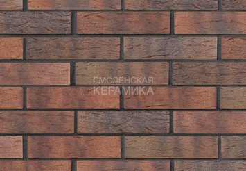 Кирпич лицевой керамический ЛСР Ореховый флэш, рустик, 1НФ 1