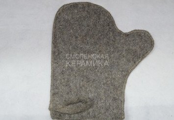 Рукавица д/сауны Эконом (темная) (ЭС) 1