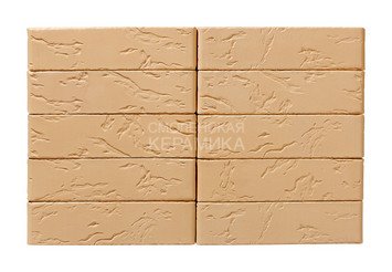 Кирпич облицовочный керамический ЖКЗ Соломенный Рустик 1НФ 8