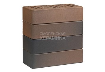 Кирпич лицевой керамический ЛСР Светло-коричневый флэш гладкий, 1НФ 4