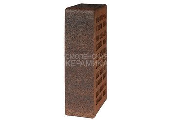 Кирпич лицевой керамический ЛСР Ореховый флэш, крафт, 1НФ 5