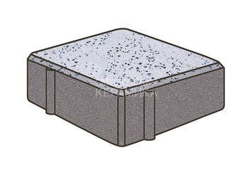 Гранитная тротуарная плитка Готика, Квадрат Granite FINO, 150x150x80, Покостовский 1