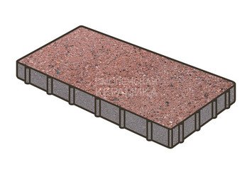 Тротуарная плитка Готика, Плита Premium Gold, 600x300x80 мм, цвет Голд 8 1