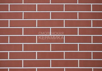 Кирпич облицовочный КЕРМА 1НФ, Бордо гладкий 1