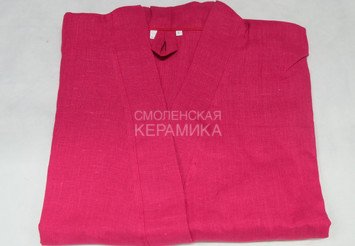 Халат д/сауны лен размер 50-56 (ЭС) 1