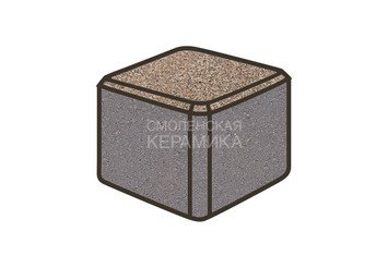 Тротуарная плитка Готика, Куб Premiun Gold, 80x80x80 мм, цвет Голд 5 1