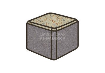 Гранитная тротуарная плитка Готика, Куб Granite FINO, 100x100x100, Зарф 1