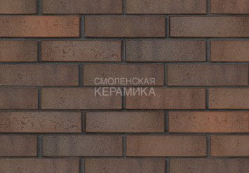 Кирпич лицевой керамический ЛСР Ореховый флэш, крафт, 1НФ 1