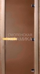 Дверь бан. DW 2000*800 кор. ольха-липа, кедр БРОНЗА МАТОВОЕ (00022) 1