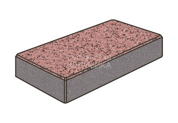 Тротуарная плитка Готика, Картано Premiun Gold, 300x150x80 мм, цвет Голд 17 1