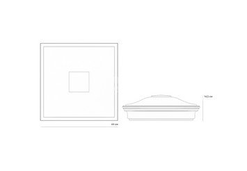 Колпак Zking Monblan 355x355 с посадкой на 1,5 кирпича (0,7нф) бежевый 2