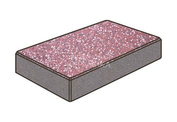 Гранитная тротуарная плитка Готика, Картано Granite FINO, 300x150x80, Емельяновский 1