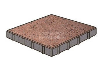 Тротуарная плитка Готика, Квадрат Premium Gold, 500x500x120 мм, цвет Голд 15 1