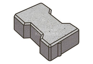 Тротуарная плитка Готика, Катушка Premiun Gold, 200x165x80 мм, цвет Голд 22 Кристалл 1