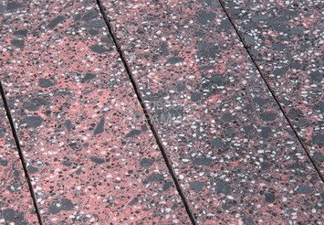 Гранитная тротуарная плитка Готика, Квадрат Granite FINO, 500x500x100, Дымовский 2