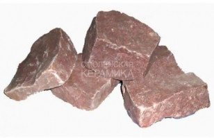 Камень д/сауны Кварцит МАЛИНОВЫЙ ОБВАЛОВ., 20кг (коробка) (С.) 1