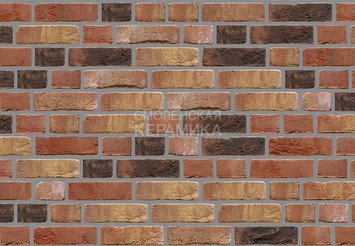 Кирпич ручной формовки Wesretwaelder Klinker WK 969 Old Saxon Blend/HasetalBS 1