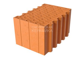 Камень керамический крупноформатный Porotherm 38 Thermo, высокоэффективный 1