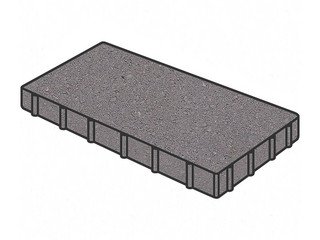 Тротуарная плитка Готика, "Плита Profi", 600x400x60 мм, светло-серый