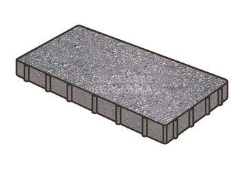 Тротуарная плитка Готика, Плита Premium Gold, 600x300x80 мм, цвет Голд 13 1